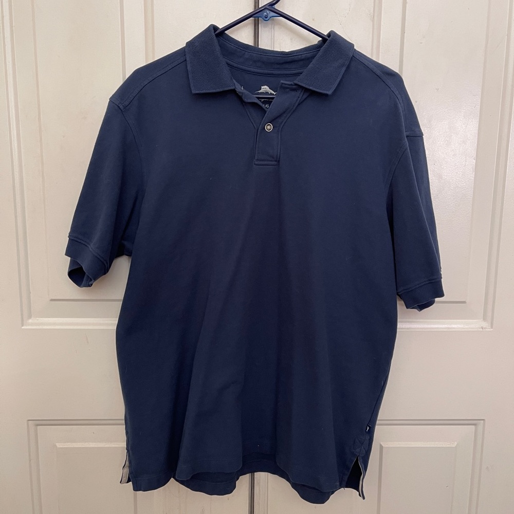 Mens Sz L Blue Tommy Bahama Polo Shirt